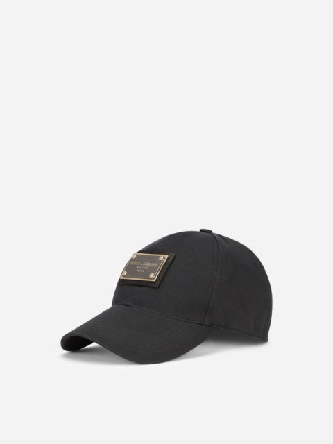 Dolce & Gabbana Baseball cap with branded plate