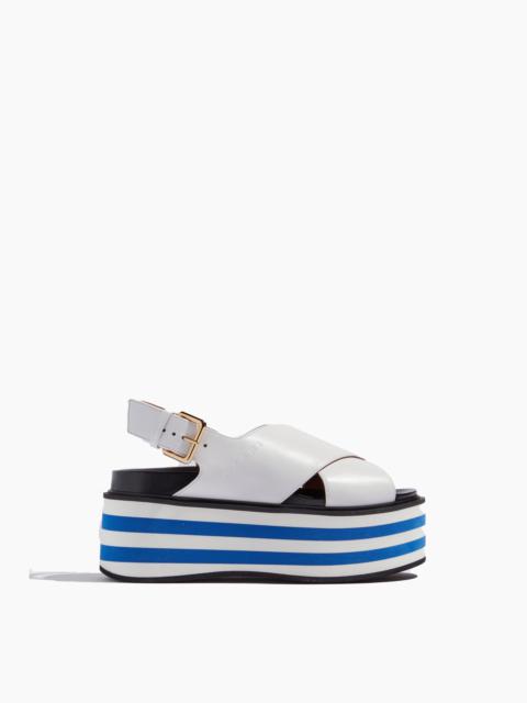 Marni Wedge Sandal in Lily White