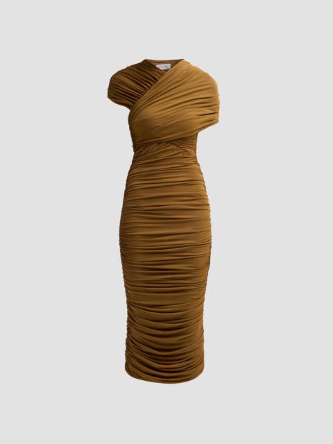 RONNY KOBO Women's Janel Ruched Midi Dress - Tapenade