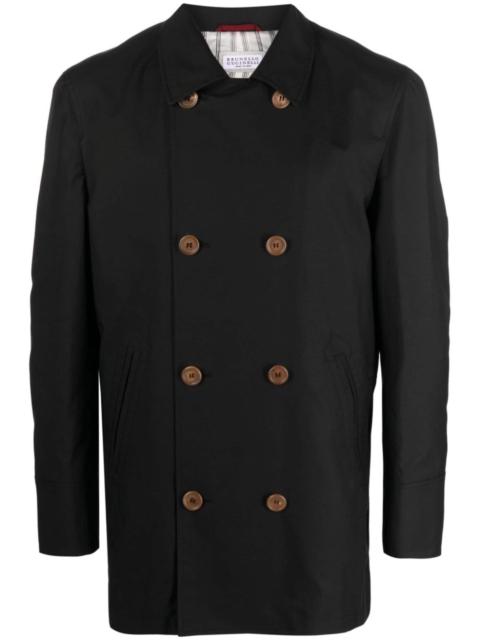 Brunello Cucinelli double-breasted gabardine jacket