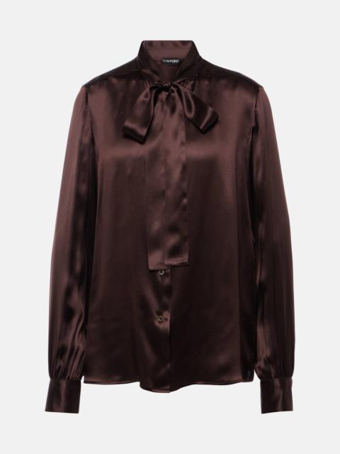 Silk charmeuse shirt