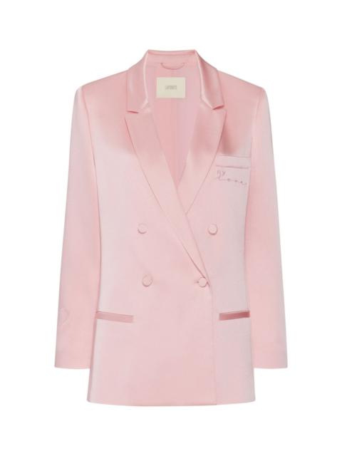 LAPOINTE LAPOINTE X Jonboy Satin Double Breasted Blazer