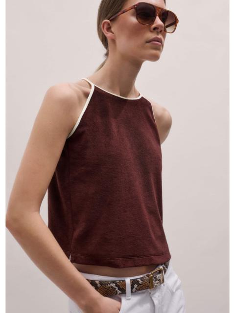 ME+EM Towelling Halterneck Top