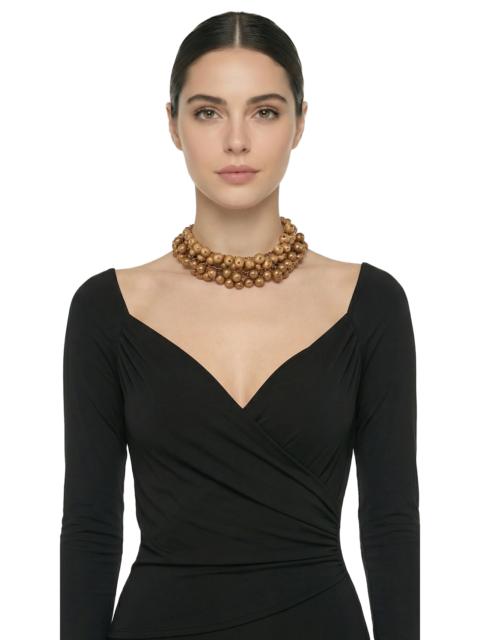 NORMA KAMALI 2-LAYERED BALL NECKLACES