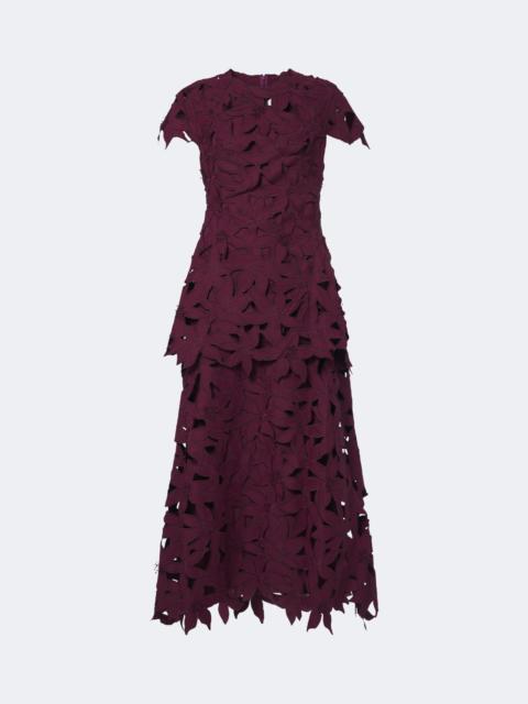 SIMKHAI Neve floral guipure lace cocktail dress
