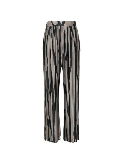 abstract-print trousers