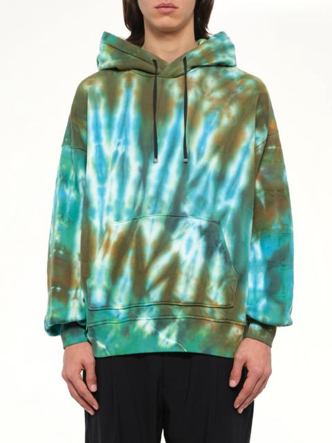 AMIRI Tie Dye Oversize Hoodie in Green