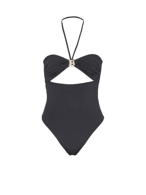 One-piece swimsuit with cut-out