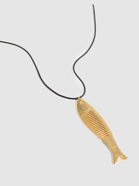 Madewell Fish Comb Charm Necklace
