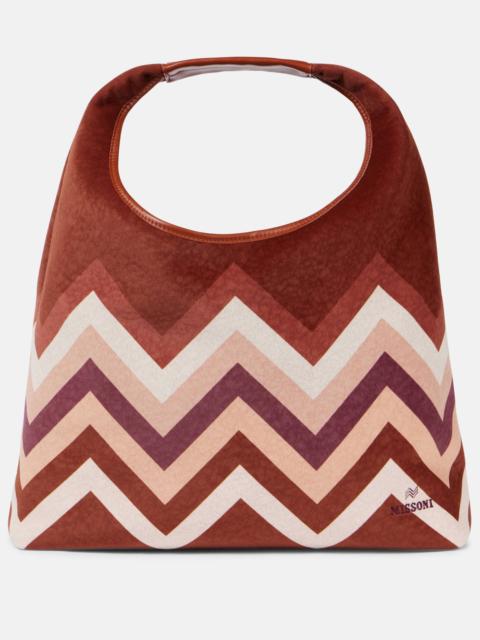 Missoni Zigzag Large leather tote bag