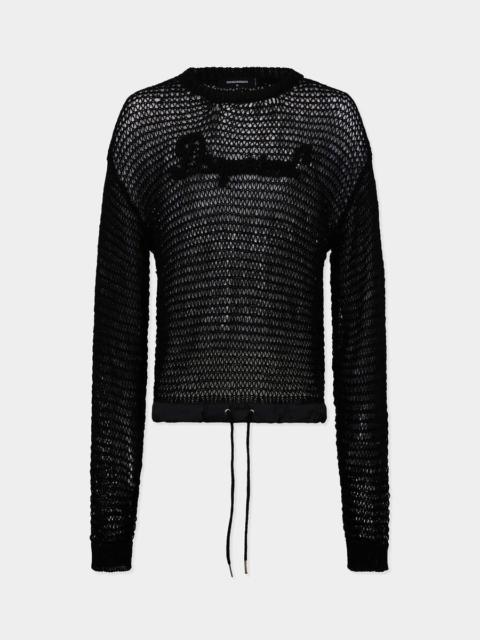 DSQUARED2 DSQUARED2 SIGNATURE OPEN WORK PULLOVER