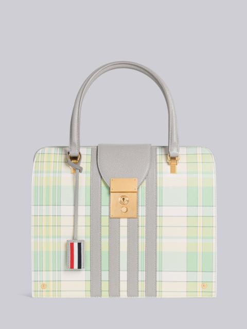 Thom Browne Madras Pebble Grain 4-Bar Mrs. Thom Bag