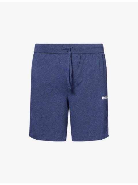 BOSS Rise Logo-Print Cotton-Jersey Pyjama Shorts