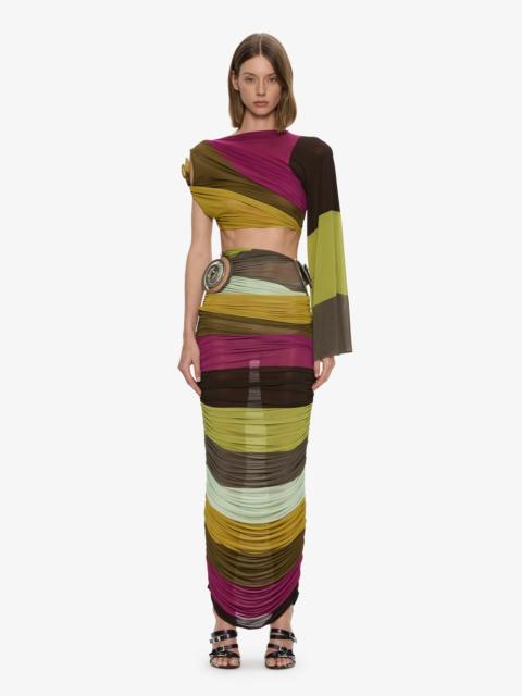 CHRISTOPHER ESBER Aurelia Sculpted Spiral Gathered Skirt