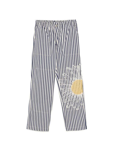 Joshua Sanders striped tapered trousers