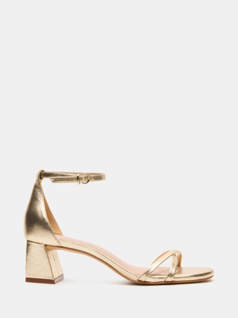 STEVE MADDEN RAE GOLD LEATHER