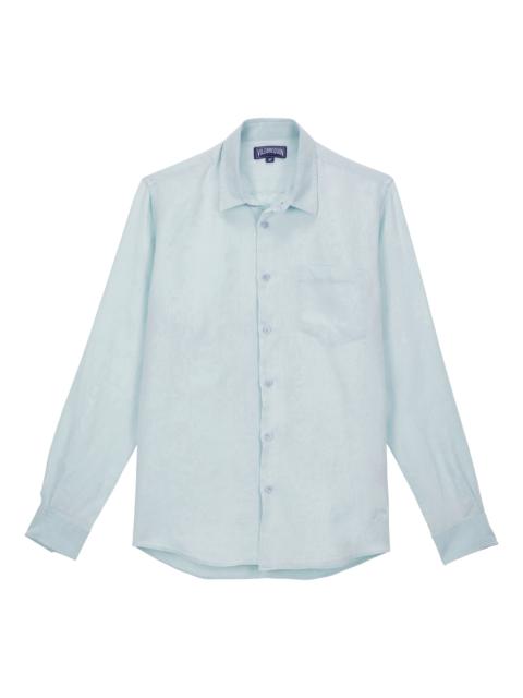 Men Linen Shirt Mineral Dye