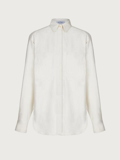 FERRAGAMO NAPPA RELAXED FIT SHIRT