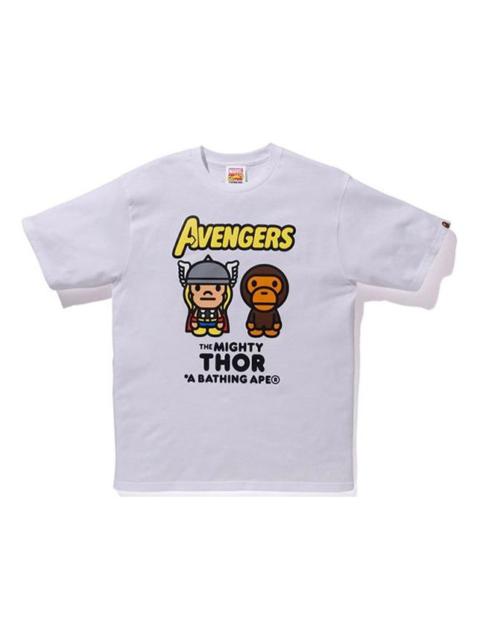 A BATHING APE® A Bathing Ape X Marvel Milo Mighty Thor Tee 'White' 2F23-110-906