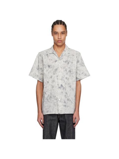 TAIGA TAKAHASHI Gray Lot. 114 Italian Collar Shirt