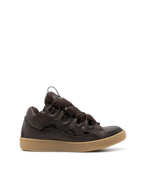 Curb leather sneakers