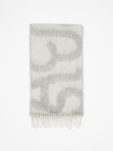 Acne Studios Logo scarf - Light grey