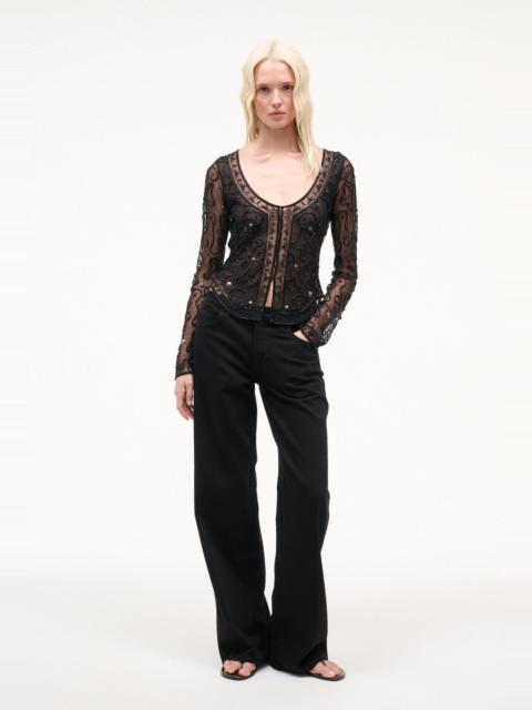 STAUD STAUD MILA TOP BLACK STARFISH