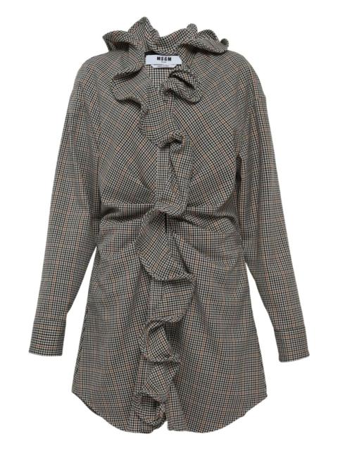 MSGM Abito ruffled detailed dress