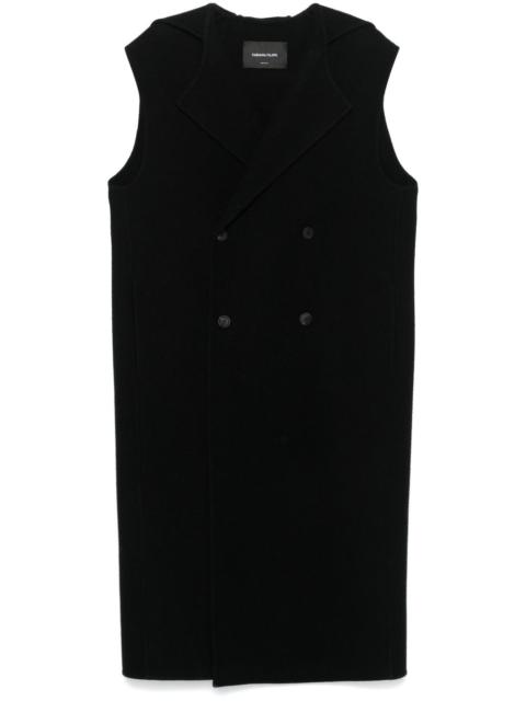 FABIANA FILIPPI double-breasted virgin wool gilet