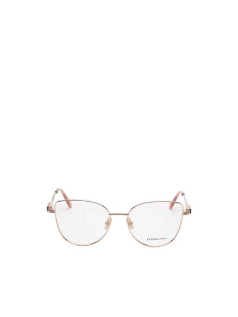 FERRAGAMO cat-eye frame glasses