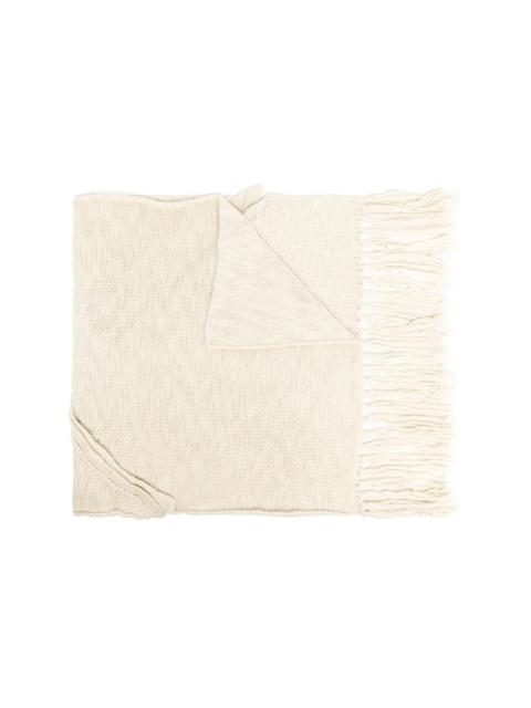 Yohji Yamamoto Plain Stitch knitted scarf