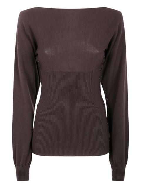 paloma wool ribbed buttoned sweater