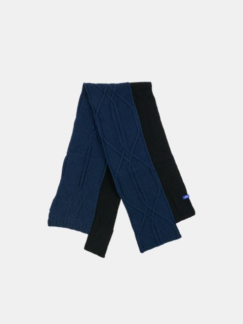 A-COLD-WALL* Ruptured Knit Scarf Midnight