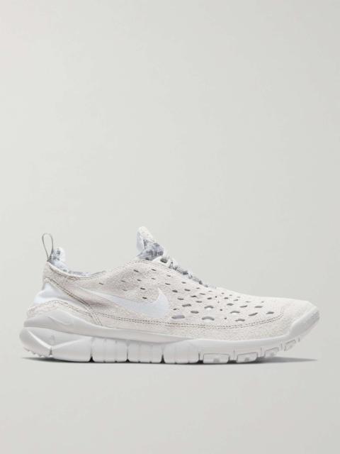 Free Run Trail Suede and Mesh Sneakers