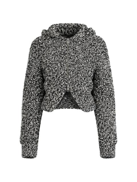 Nanushka Sonnet knitted hooded jacket