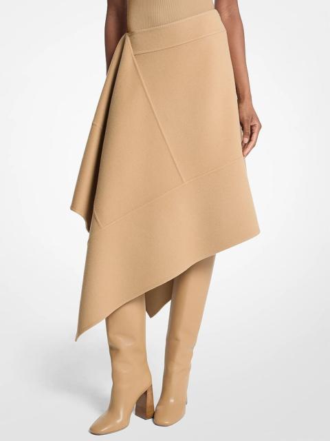 MICHAEL KORS COLLECTION Asymmetric Wool Skirt