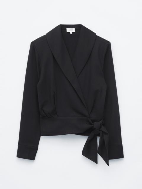 & Other Stories Shawl-Collar Wrap Blouse