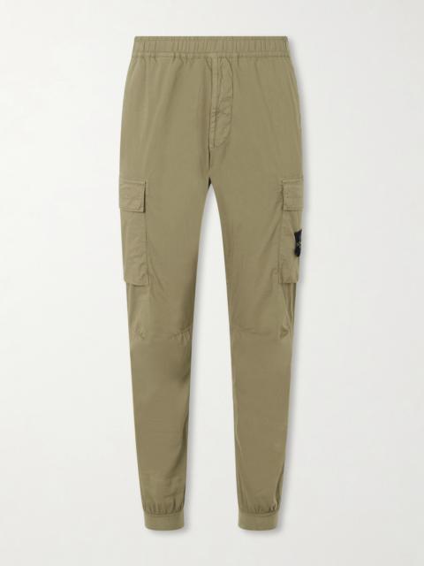 Stone Island Tapered Stretch-Cotton Shell Cargo Trousers