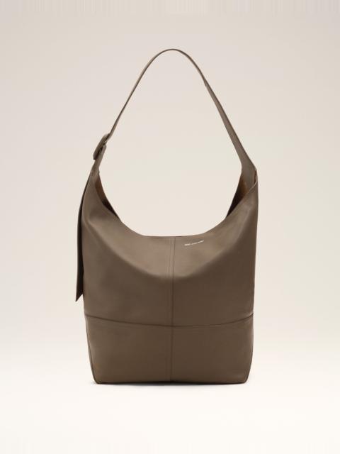 AMI Paris BROWN TAURILLON LEATHER ETIENNE CROSSBODY BAG