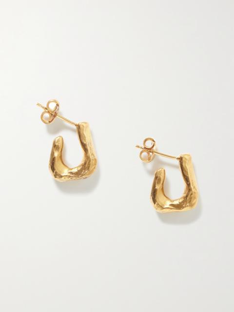 ALIGHIERI + Net Sustain The Mini Link Of Wanderlust Gold-plated Earrings