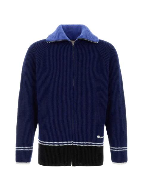 Marni zip wool blend cardigan