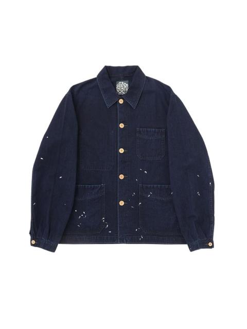 visvim TRAVAIL COVERALL DMGD INDIGO