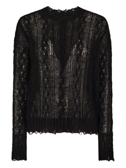 Alanui open-work ruffled jumper