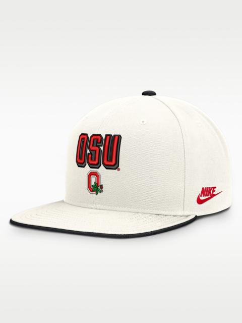 Nike Ohio State Legacy Letter & Mascot Pro Men's Nike Dri-FIT College Adjustable Hat
