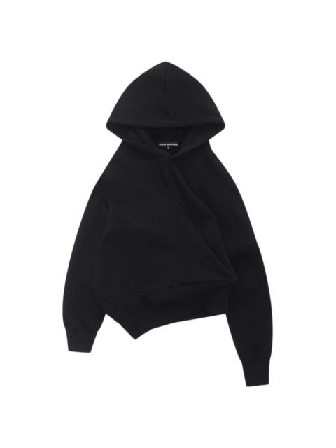 Junya Watanabe LADIES' HOODED T-SHIRT - BLACK