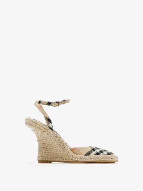 Burberry Check Mews Espadrille Pumps​
