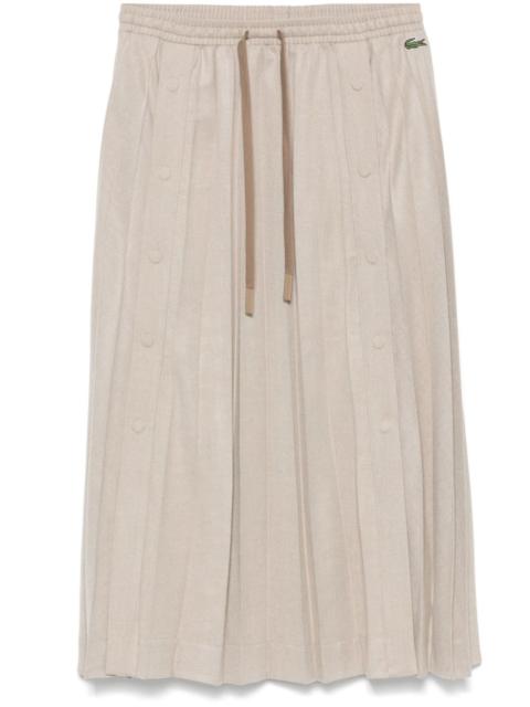 LACOSTE pleated maxi skirt