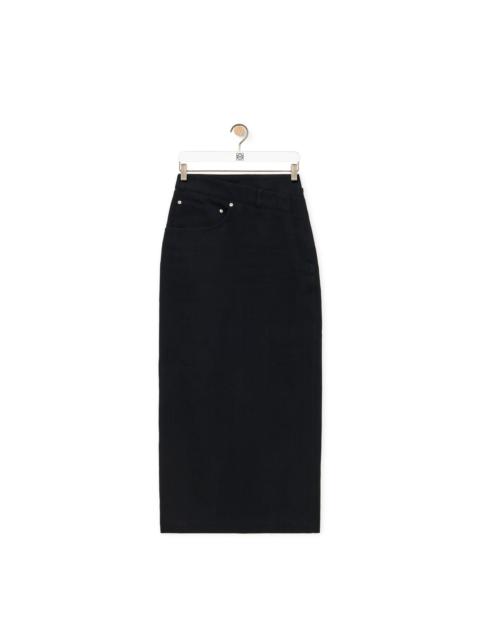 Loewe Deconstructed skirt in denim