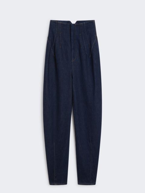 Sportmax RIGA High-waisted denim trousers