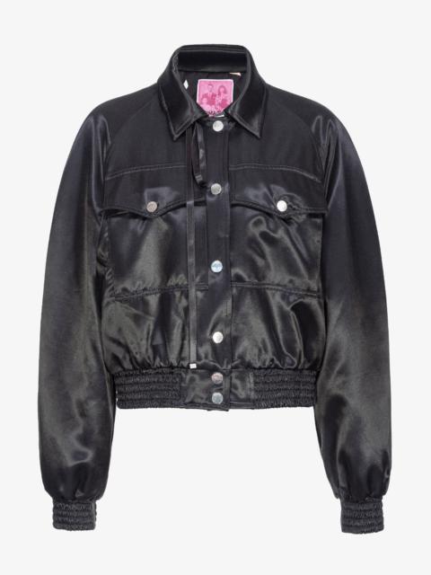 PINKO PINKO REIMAGINE SATIN BOMBER JACKET BY PATRICK MCDOWELL